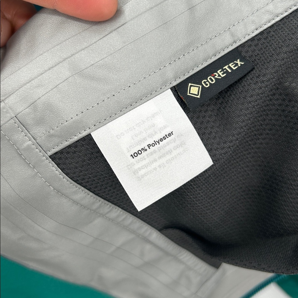 REI Co-op Gore-Tex Hooded Rain Jacket Teal Green Women’s Large - Picture 8 of 13